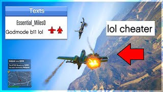 Trolling The STUPIDEST Jet Griefer Thinks Using God Mode GTA Online [upl. by Nomed]