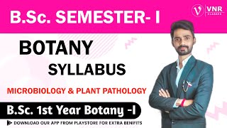 BOTANY SYLLABUS  MICROBIOLOGY amp PLANT PATHOLOGY  National Education Policy2022  BSc1st YEAR [upl. by Yam]