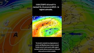 Meteo in Italia Previsioni precipitazioni per linizio della prossima settimana pioggia neve vento [upl. by Nuawad551]