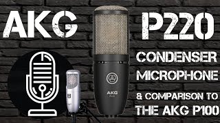 AKG P220  Condenser Microphone Test  Review amp Comparison to the Perception 100 [upl. by Darbie811]