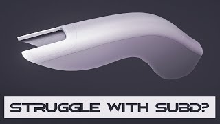 Blender Hard Surface Modeling Tutorial  CurvyOrganic Shapes [upl. by Nwadal]