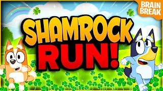 Shamrock Run  St Patricks Day Brain Break  St Patricks Day Games For Kids  GoNoodle [upl. by Hort476]