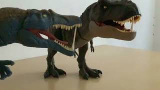 Spinosaurus Kills a TRex Spinosaurus VS TRex  Jurassic Park 3  All Action [upl. by Anitteb]