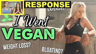 Grace Fit UK  REVIEW OF GOING VEGAN  Honest Response [upl. by Baalman288]