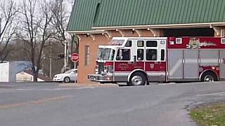 Luray Fire Dept response to working structure fire [upl. by Chicky171]