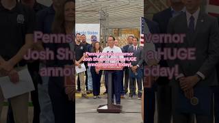 Pennsylvania Governor Josh Shapiro Makes A Huge Announcement Today short governor [upl. by Anekahs]