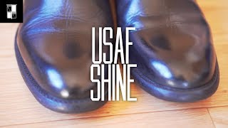 How to Shine Shoes  Boots Military Style [upl. by Dinin582]