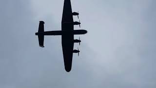 RAF BBMF Lancaster PA474 overhead Halfpenny Green at Project Propeller 2018 [upl. by Ellehsat]