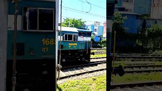 Wdg5 diesel locomotive overtaking express 🚂 dieselengine wdg5 railway ytshorts shyamhembram [upl. by Frick]