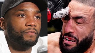 Leon Edwards addresses horrific eye poke on Belal Muhammad  UFC Fight Night 187 Post [upl. by Alton101]