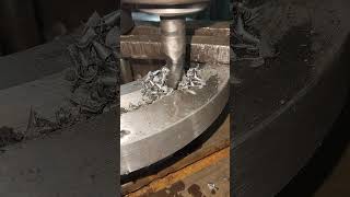 Drilling operation in coupling with drill diameter 18mm on vertical drill machine [upl. by Steinman]