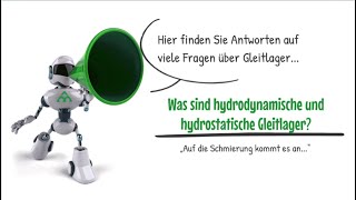 Was sind hydrodynamische und hydrostatische Gleitlager [upl. by Moffitt]