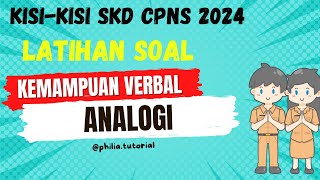 Latihan Soal SKD TIU CPNS 2024 subtest Analogi [upl. by Adnerak621]