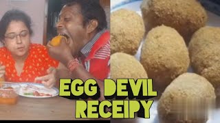 Dimer Devil Recipe  Egg Devil  Bengali Egg Chop  Dimer Chop  Kolkata Style Egg Deviand eatin [upl. by Starks]