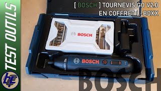 TEST OUTILS Tournevis Bosch Go 2 en coffret Mini LBOXX [upl. by Innig]