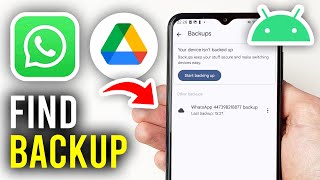 How To Find WhatsApp Backup Data On Google Drive  Full Guide [upl. by Etak]