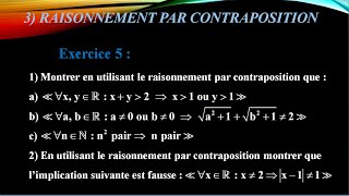 Le raisonnement par contraposition  exercice avec solution [upl. by Phaidra860]