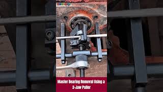 Amazing Master Bearing Removal Using a 3 Jaw Puller tool shorts woodworking [upl. by Yruama]