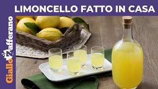 LIMONCELLO RICETTA FACILE PER FARLO IN CASA [upl. by Cath]