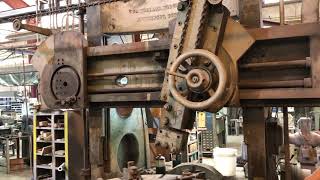 Lot 7 Bullard Vertical Lathe Operating [upl. by Jecoa]