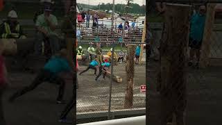 Log Roll at NYS Woodsmen’s Field Days in Boonville NY [upl. by Yaj]