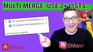 How to Send an Gmail Campaign to 2 Email Lists  Google Sheets Multi Merge [upl. by Salhcin146]