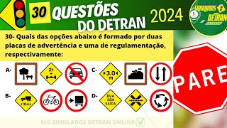 PROVA DO DETRAN 2024 mgsimuladosdetranonline [upl. by Ikim]