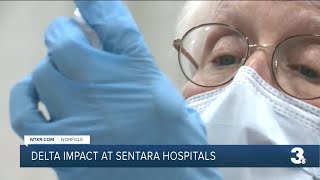 Delta variant impacting Sentara hospitals [upl. by Parfitt]