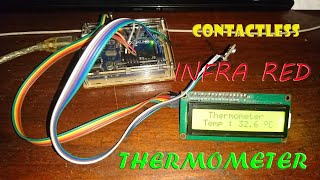 nonContact Temperature Sensor MLX90615 with Arduino Tutorial [upl. by Reerg631]