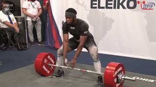 Asein Enahoro  12th Place 701kg Total  83kg Class 2021 IPF World Open Classic [upl. by Wie381]