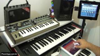 Controlling NanoStudio using 1 iPad and a MIDI Keyboard [upl. by Maccarone273]