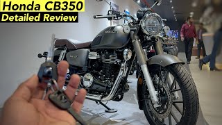 2024 New Honda CB350 Full Review Grey Colour  On Road Price  Exhaust Sound  All Details [upl. by Ahsitaf]