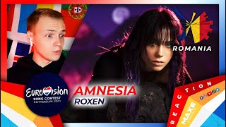 I react to quotAmnesiaquot by ROXEN 🇷🇴 ROMANIA Eurovision 2021 [upl. by Roeser23]