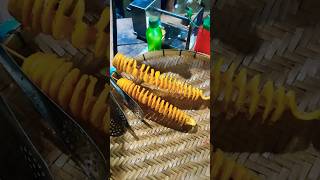 The Viral Spiral Potato Trend Taking Over Bangladesh viral video shorts food trend trending [upl. by Barmen]