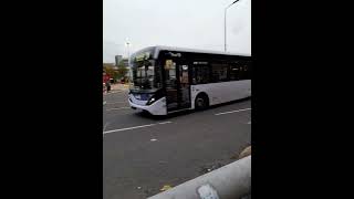 First Lanarkshire Enviro 200mmc SK68LZB departing Buchanan station on route 240 to Overtown [upl. by Illyes]