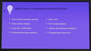 Whats new in LoadRunner Enterprise 2023 R1 [upl. by Moht]