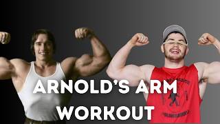 Arnold Schwarzenegger’s Arm Workout  Blindbarbell [upl. by Remle661]