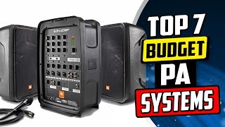 Best Affordable PA System  Top 7 Reviews 2024 Buying Guide [upl. by Airdni]