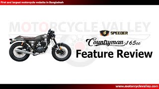 Speeder Countryman 165cc Cafe Racer Features Review  MotorcycleValleycom [upl. by Abehsat]