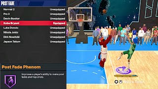 KOBE POST FADE  HOF POST FADE PHENOM NBA 2K24 [upl. by Annai16]