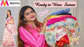 Myntra READY TO WEAR SAREES  Myntra Partywear Sarees  Myntra wedding outfits  Sale [upl. by Luar]