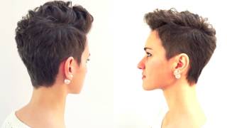 pixie haircut short hairstyle 2017 GBHDESIGN [upl. by Enilrae552]