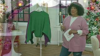 Carla Rockmore Collection Crewneck Dolman Sleeve Sweater on QVC [upl. by Rotkiv]