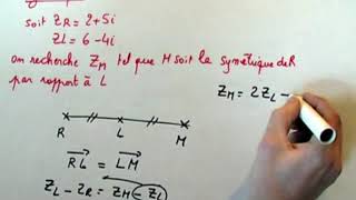 Affixe de nombres complexes  recherche dun symétrique [upl. by Chaiken289]