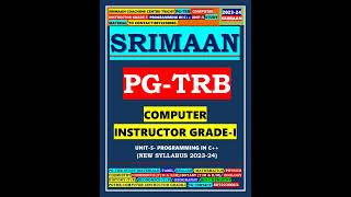 PGTRB 20232024 COMPUTER INSTRUCTOR GRADE1PROGRAMMING IN C SRIMAAN COACHING CENTRE  SHORTS [upl. by Alliw685]