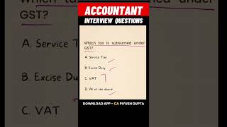 Accountant Interview Questions Accounting Journal Entries gst taxation [upl. by Yelkcub]