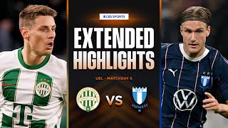 Ferencváros vs Malmö Extended Highlights  UEL League Phase MD 5  CBS Sports Golazo  Europe [upl. by Dania815]