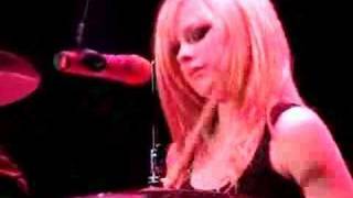 Avril Lavigne Plays Drums on Runaway Live [upl. by Ark]