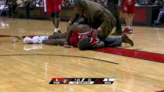 Greg Oden Injury [upl. by Adriena]