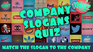 Can You Guess the Popular Company Slogans [upl. by Gnouhk]